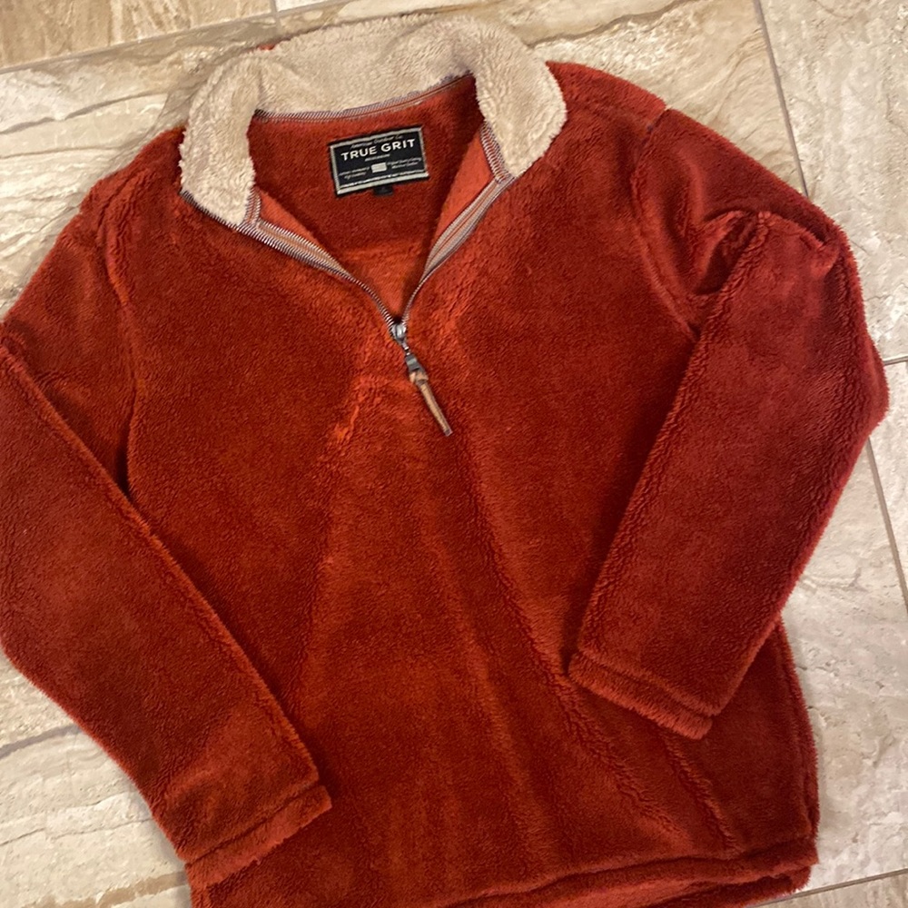 True Grit fuzzy pullover